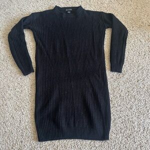 PrettyLittleThing Elegant Black Knit Midi Dress